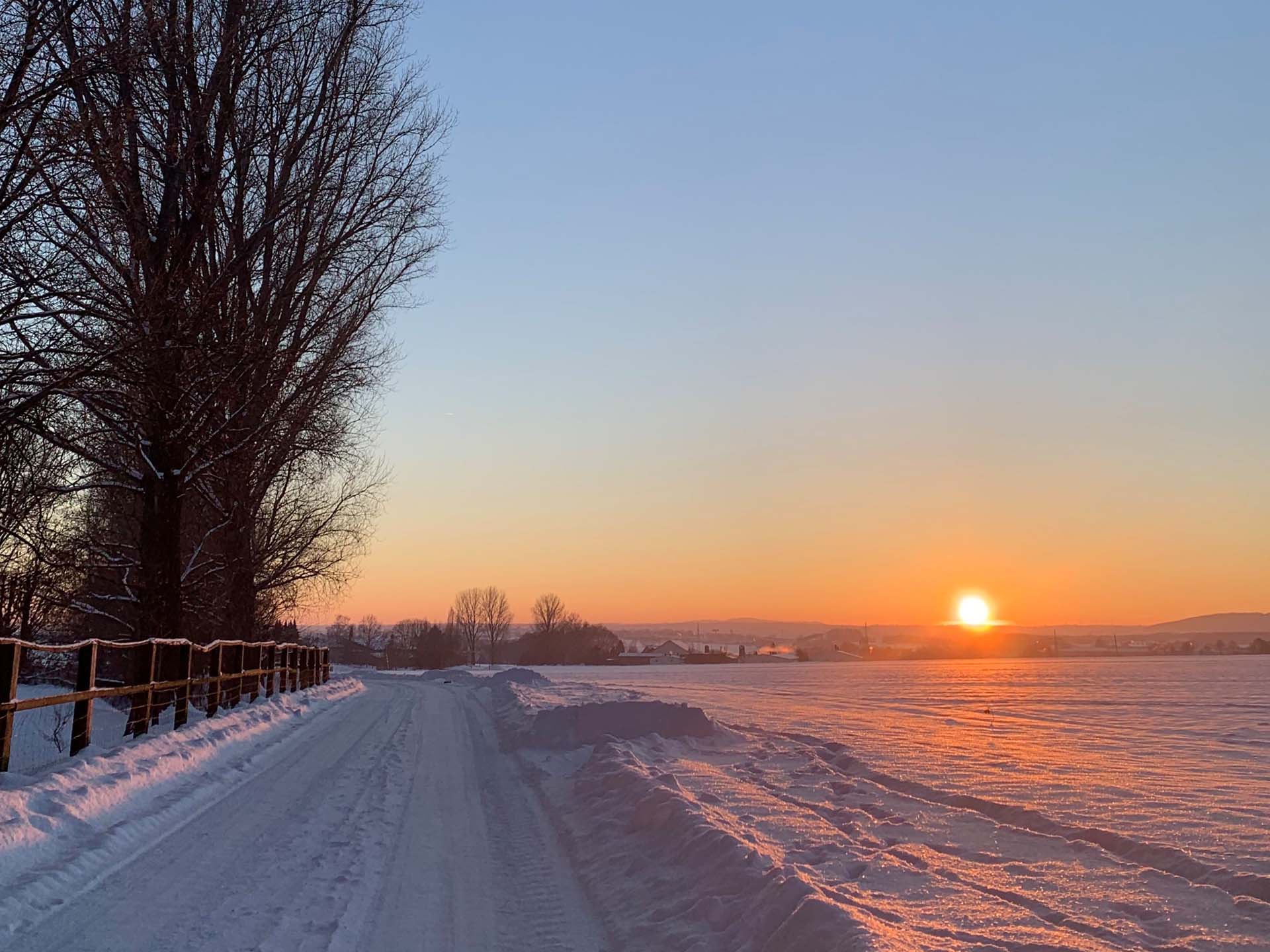 Februar: Blick auf den Winter von Tseuf Stepko