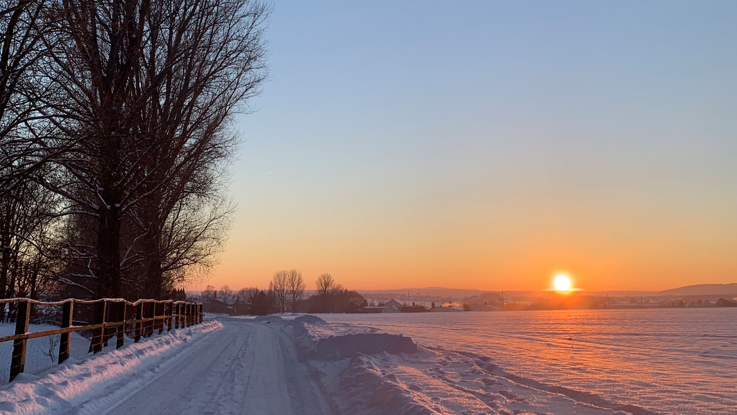 Februar: Blick auf den Winter von Tseuf Stepko